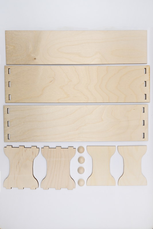 Console, craft set, as a base or shelf