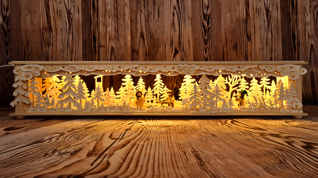 Room light, large, forest men, hoarfrost