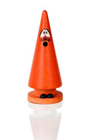 Ziegenbein Räucherfigur, Otto Orange Ziegenbein Räucherfigur, Otto Orange