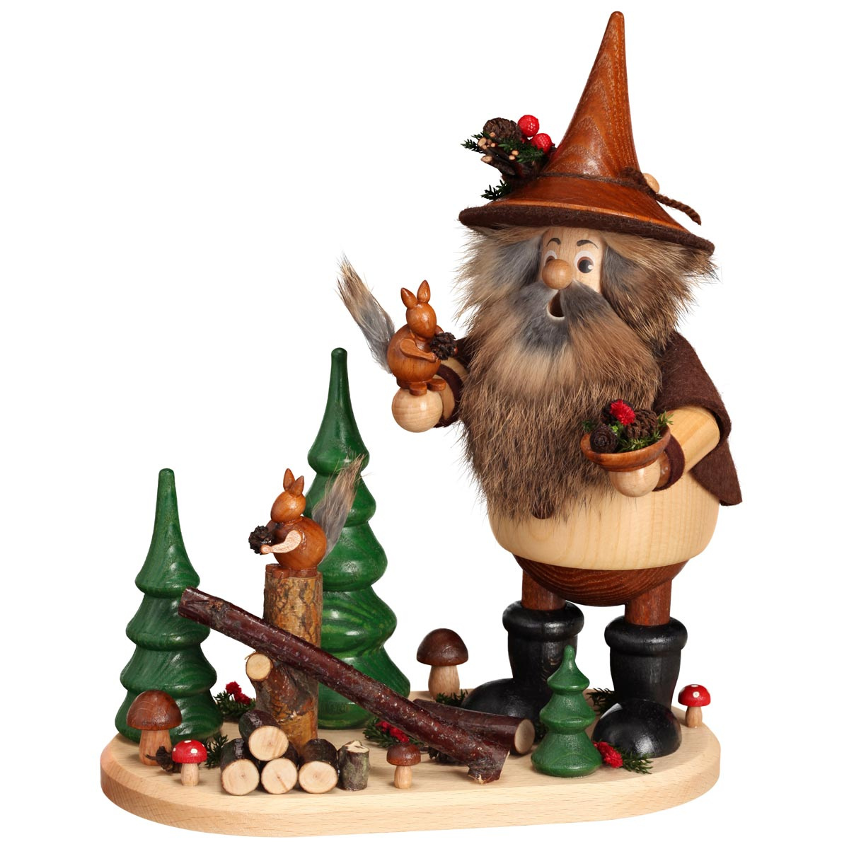 Forest gnomes with squirrels