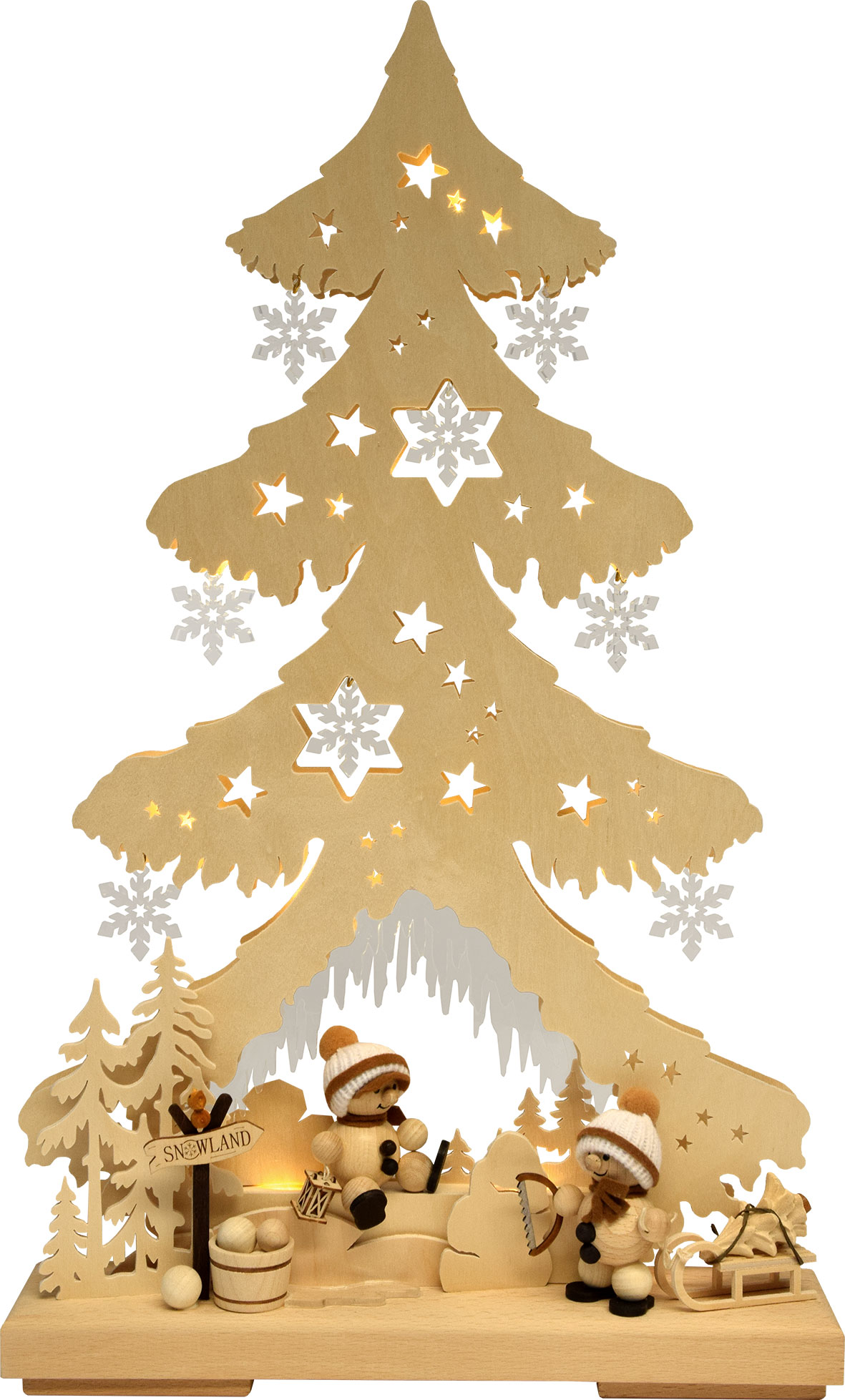 Medium-sized fir tree, Snowland, acrylic glass