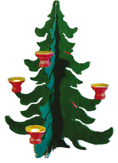 Candelabros, abetos para manualidades