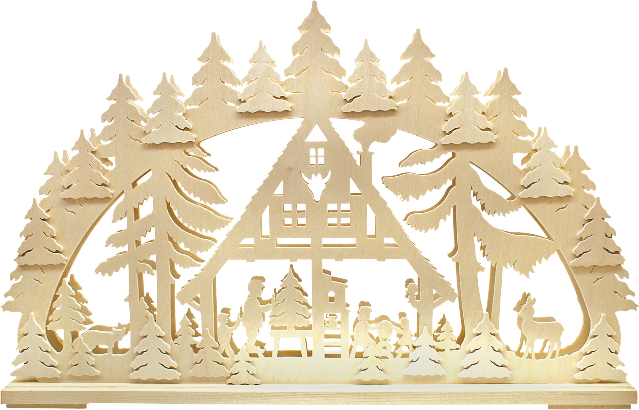 Large Schwibbogen, Christmas parlour Size approx. 72 x 43 cm (WxH)