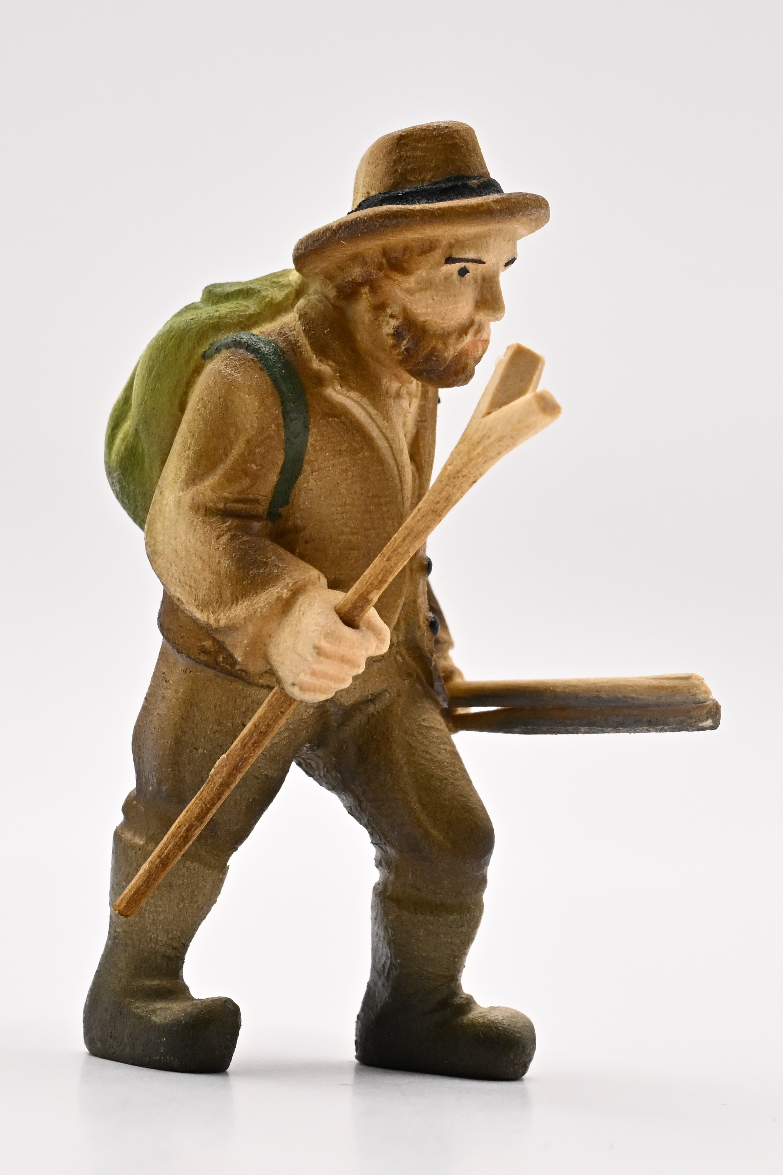 Jäger, Rucksack, Flinte, Hut, colorier 65 mm