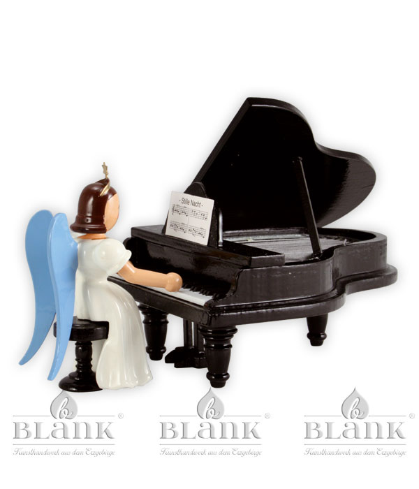 Langrockengel am Flügel, farbig Langrockengel am Flügel, farbig