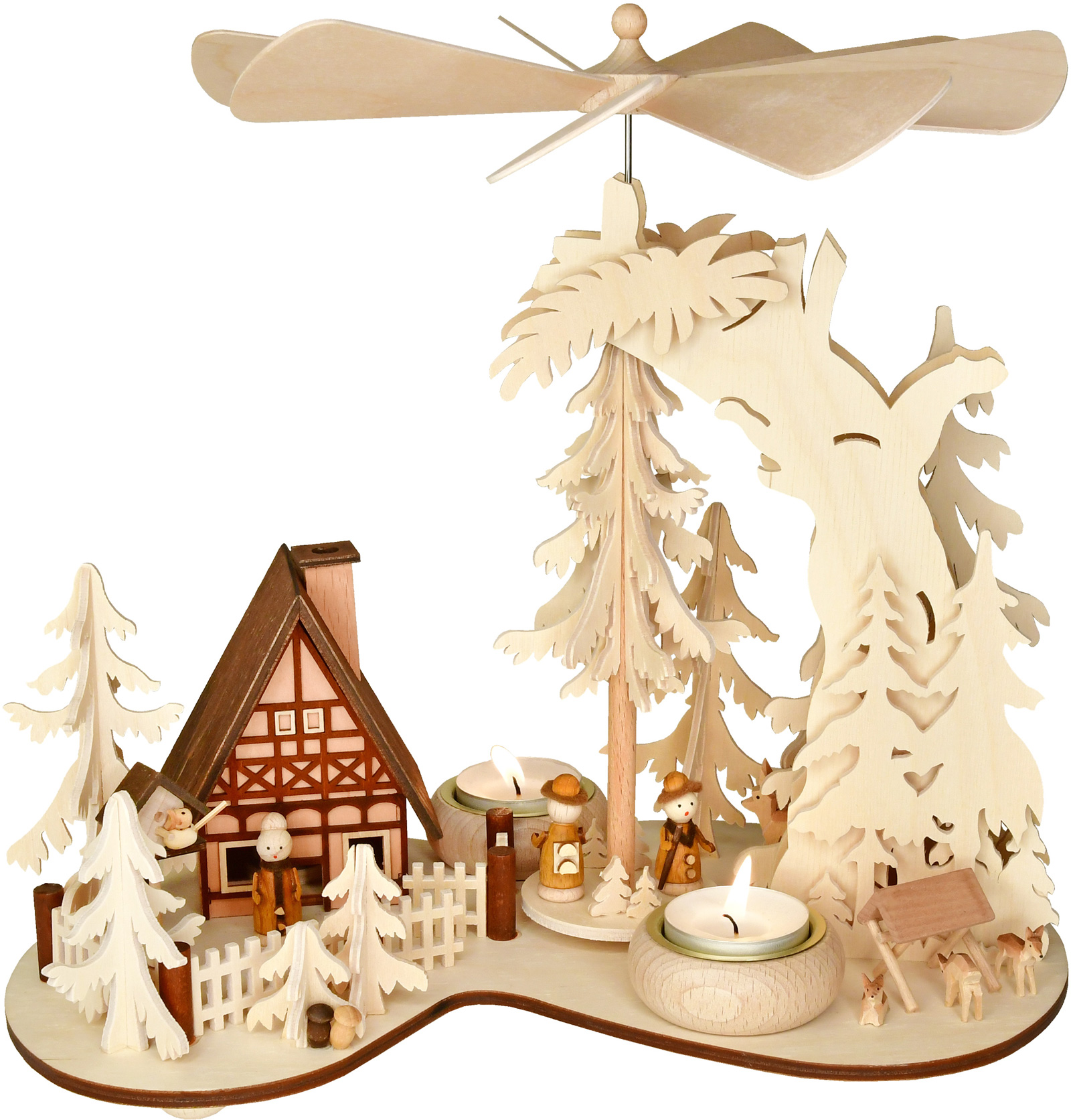 Oak pyramid, incense house, miniatures