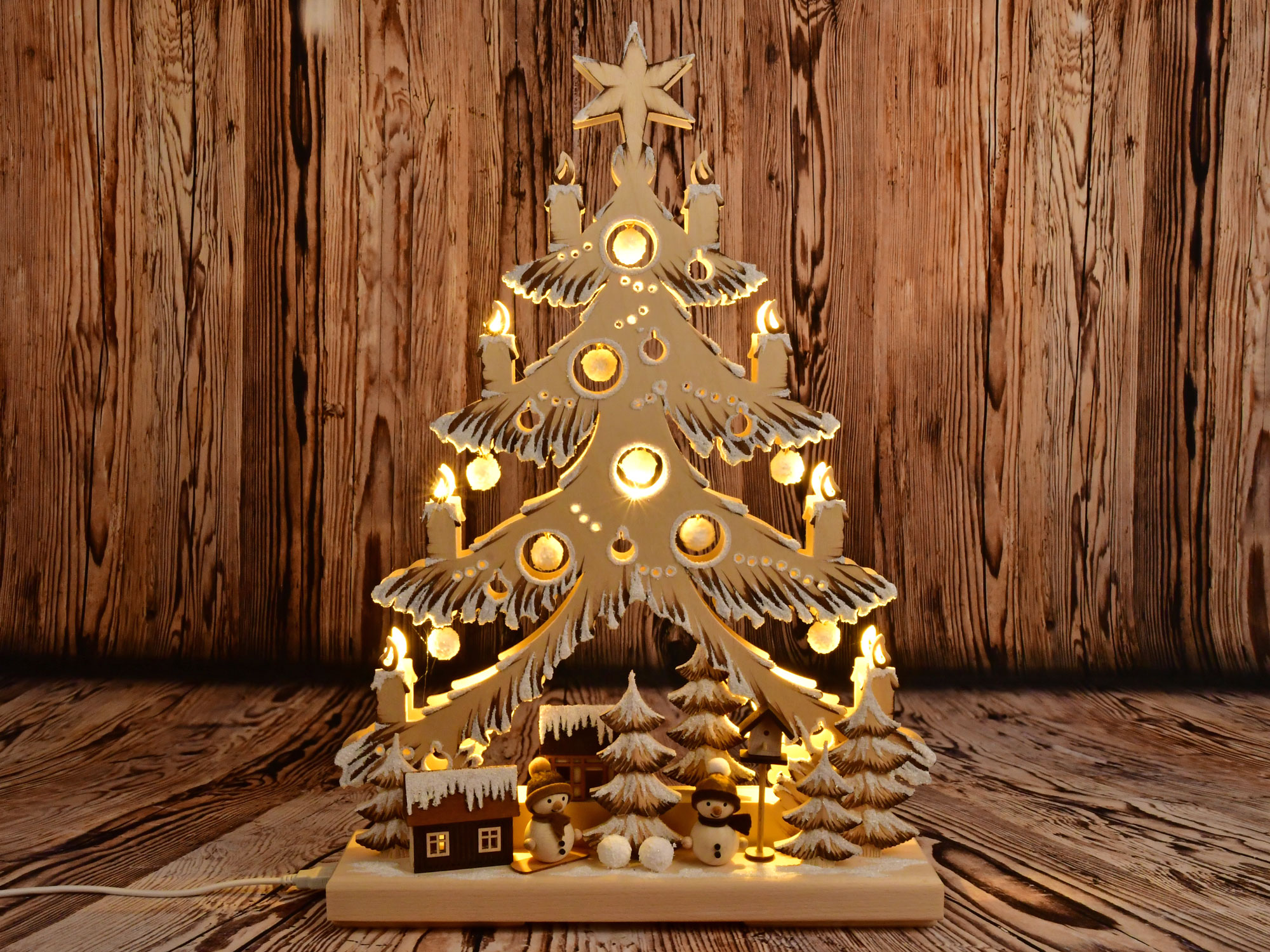 Liten gran, kottar, natur Snow-Mollis, RR brun skuggad, full USB