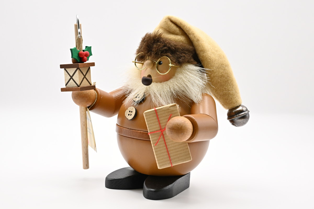 Räuchermann Weihnachtsmann mit Laterne n 15,5 cm