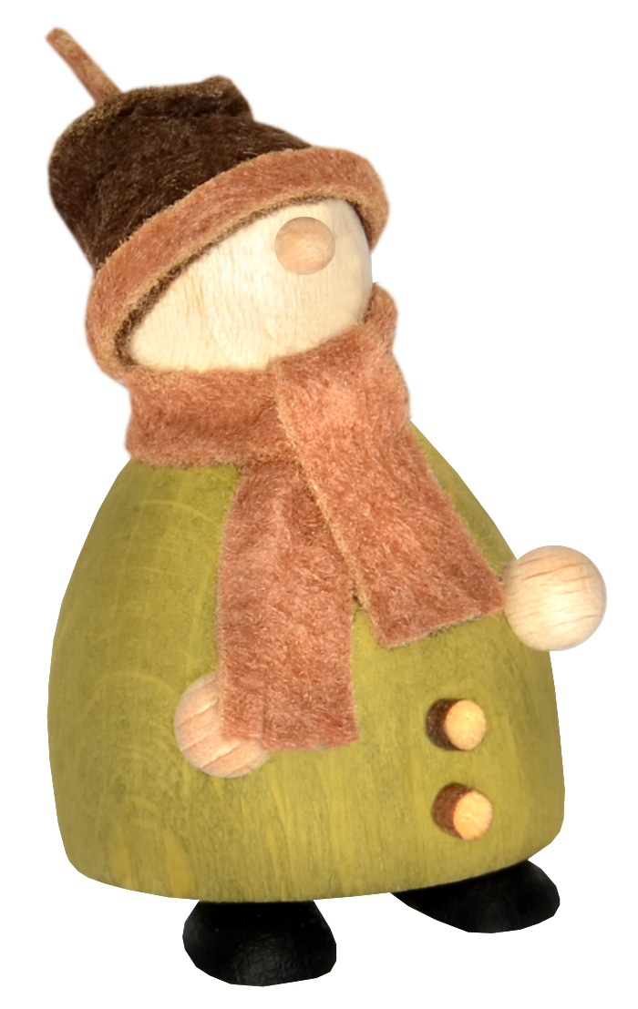 Molli mit Mütze, grün/braun