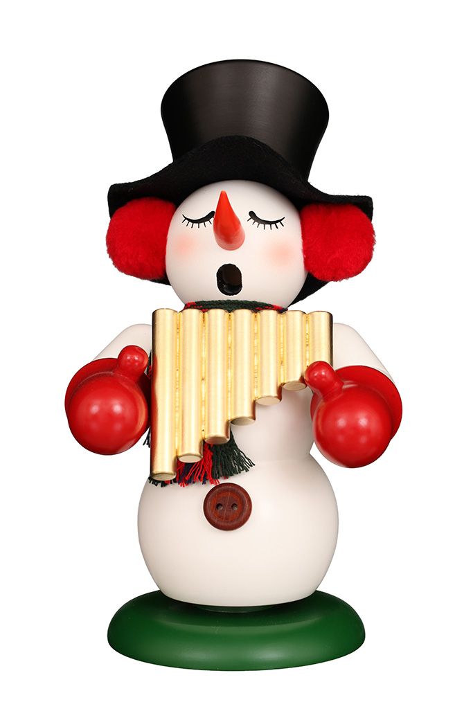 RM Schneemann mit Panflöte Höhe: 24,0 cm