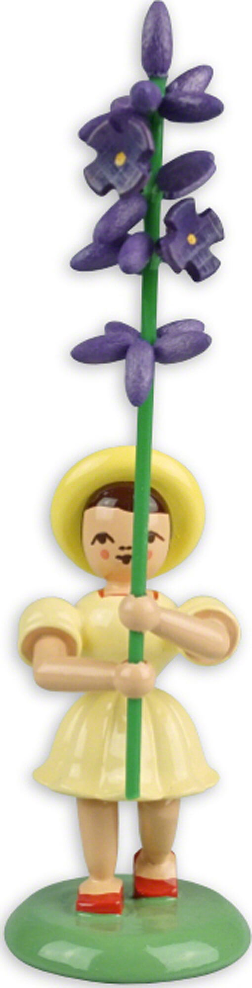 Blumenkind mit Lavendel, farbig - 11,5cm