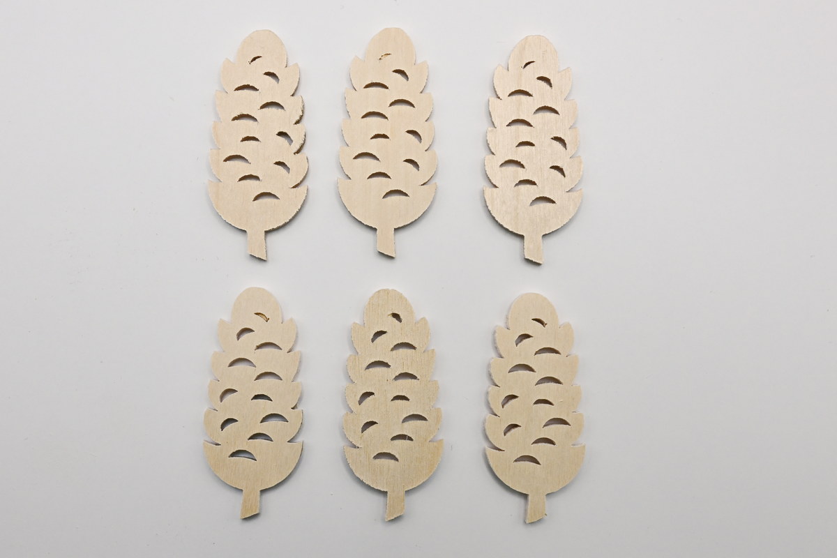 6er set Zapfen, 6 cm
