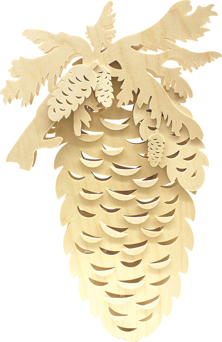 Window picture, illuminated, cones, large,