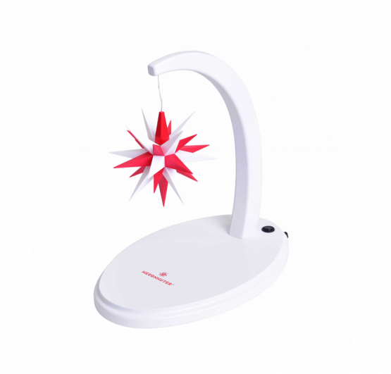 Star arch, white lacquered, with A1e white/red