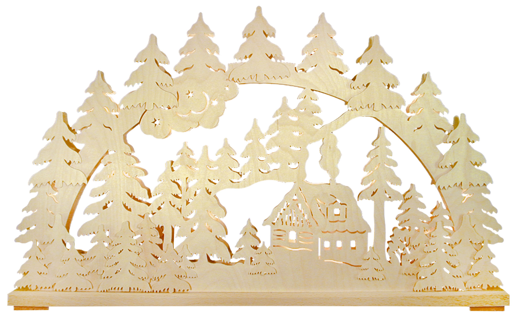 Medium-sized candle arch, snow hut