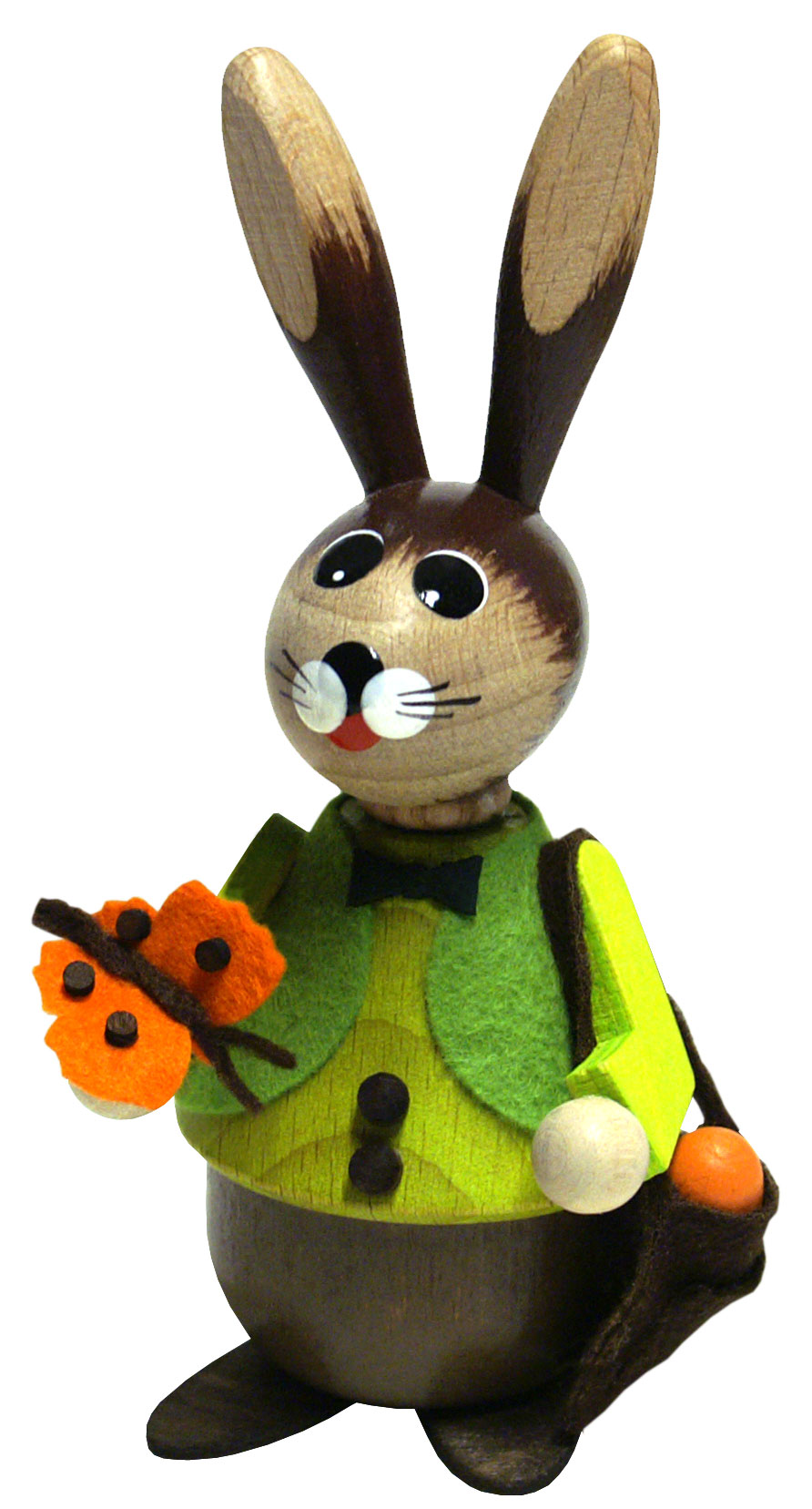 Rustic rabbit, butterfly, bag