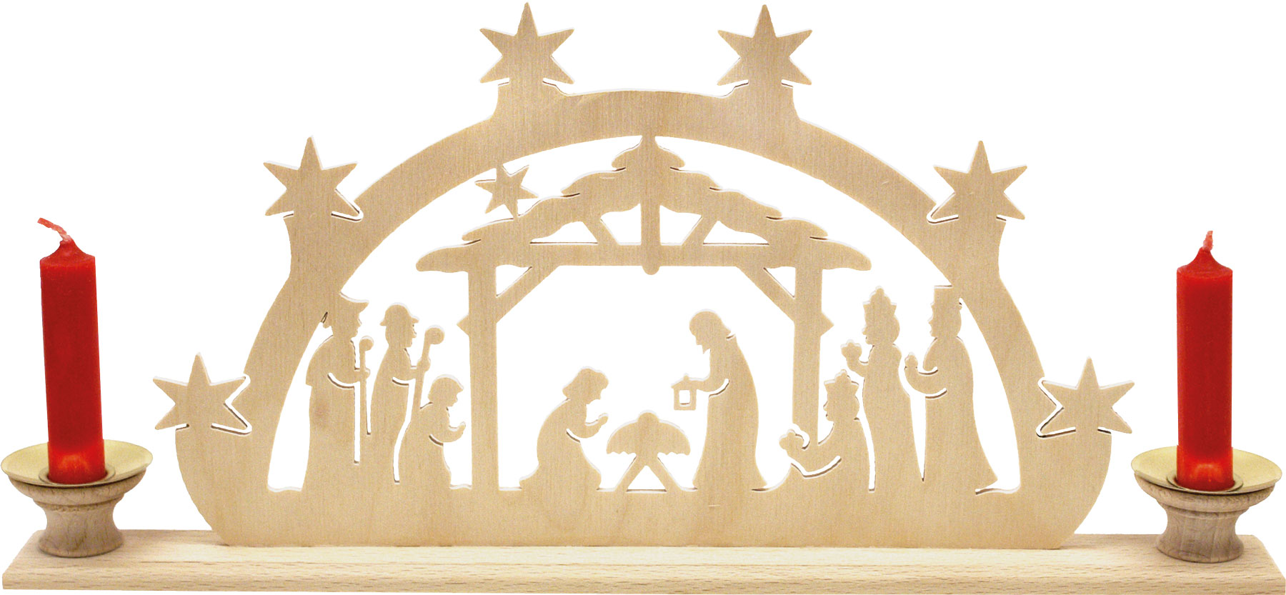 Light arch, Nativity scene