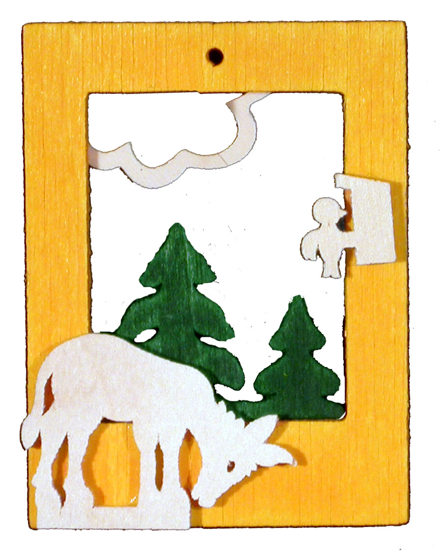 Tree decorations for crafting, donkey