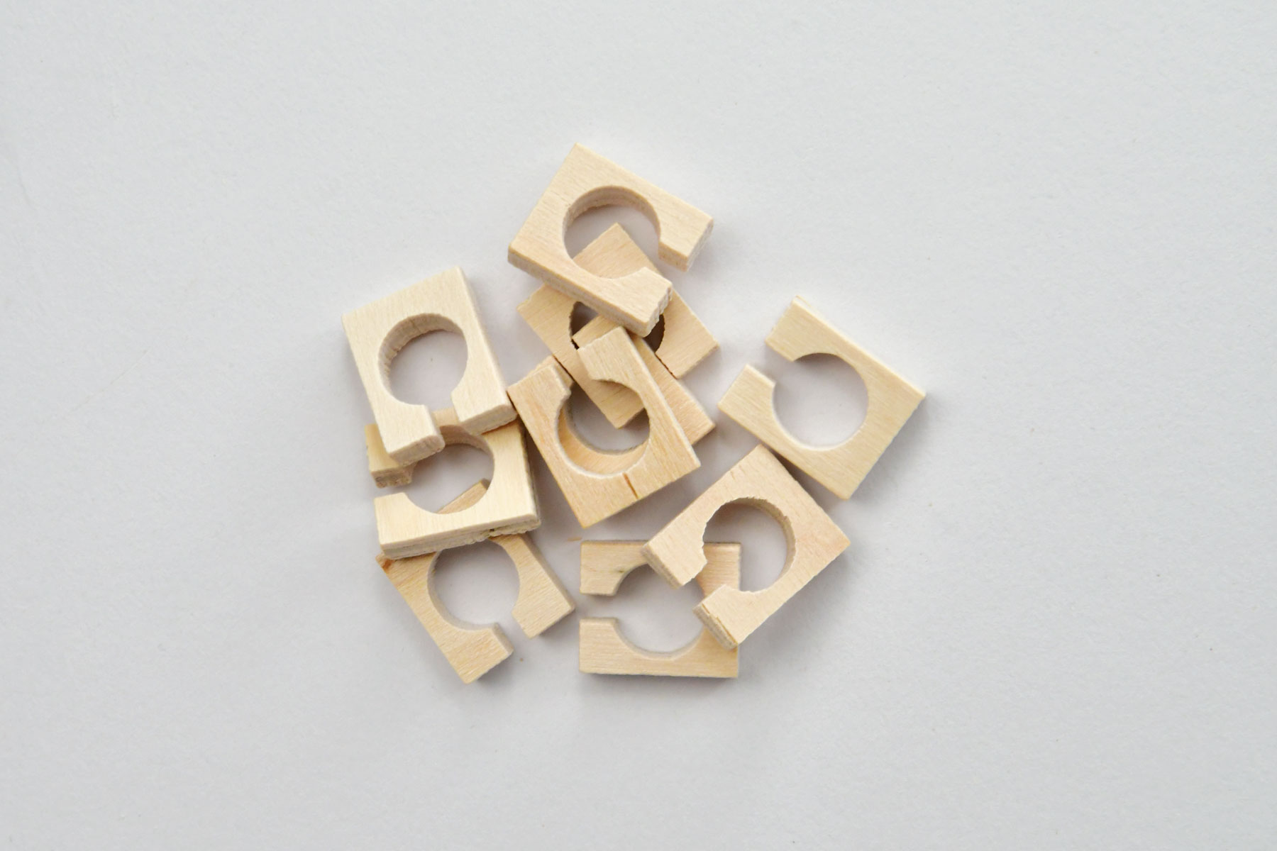 Lamp holders for Pisello lamps, 10 pieces, ø 10 mm