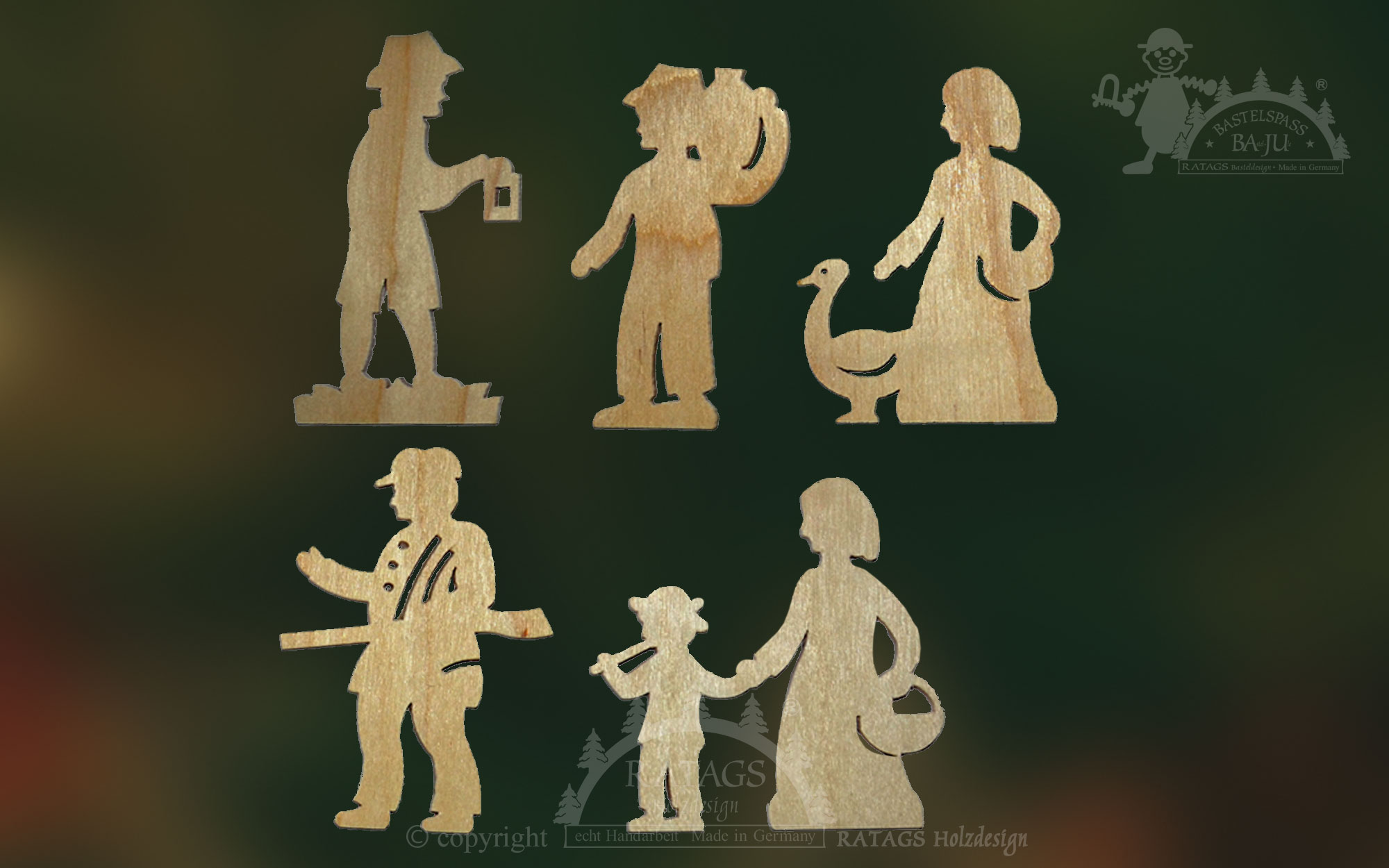 Figure set for crafting, 5 pieces