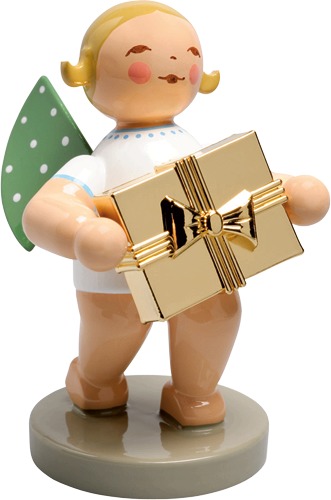 No. 7, Gratulant, Engel mit Geschenk · v blondes Haar