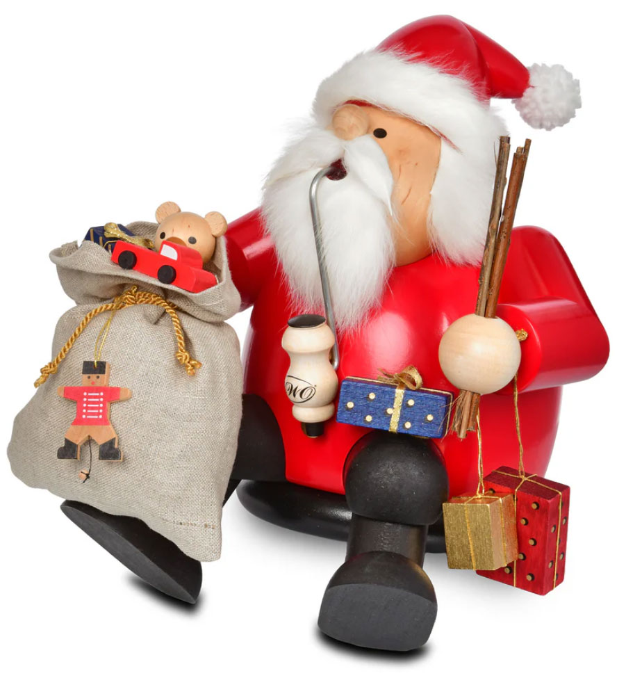 Weihnachtsmann, Kantenhocker groß, Räuchermann