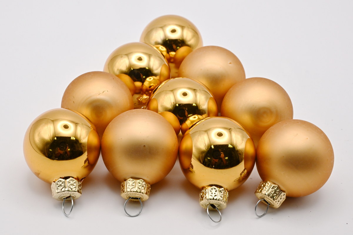 cb. 18 glass balls/cap copper combi