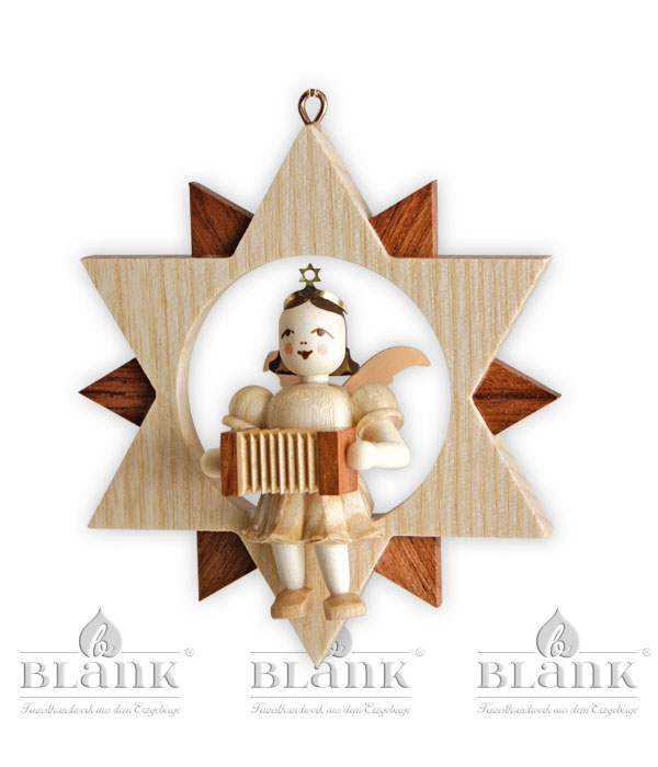 Engel im Stern, Harmonika 9 cm