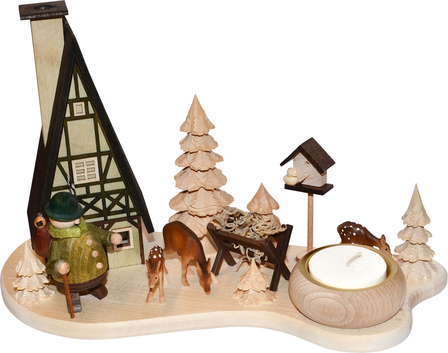 Forester with deer light plate, incense house