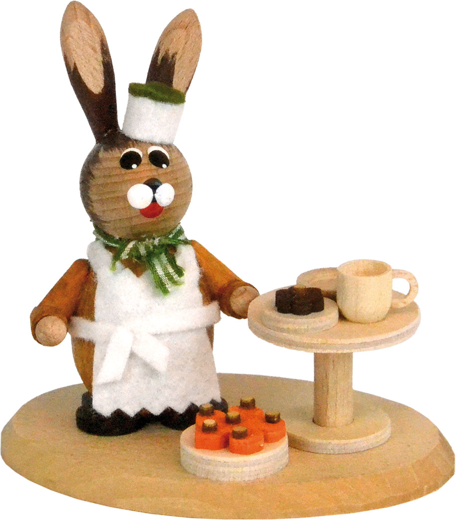 Easter baker, table with chocolates