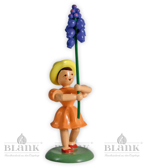 Blumenkind Traubenhyazinthe, farbig