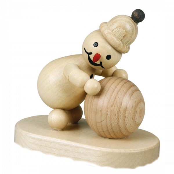 Snowman Junior snow globe, base 8 cm