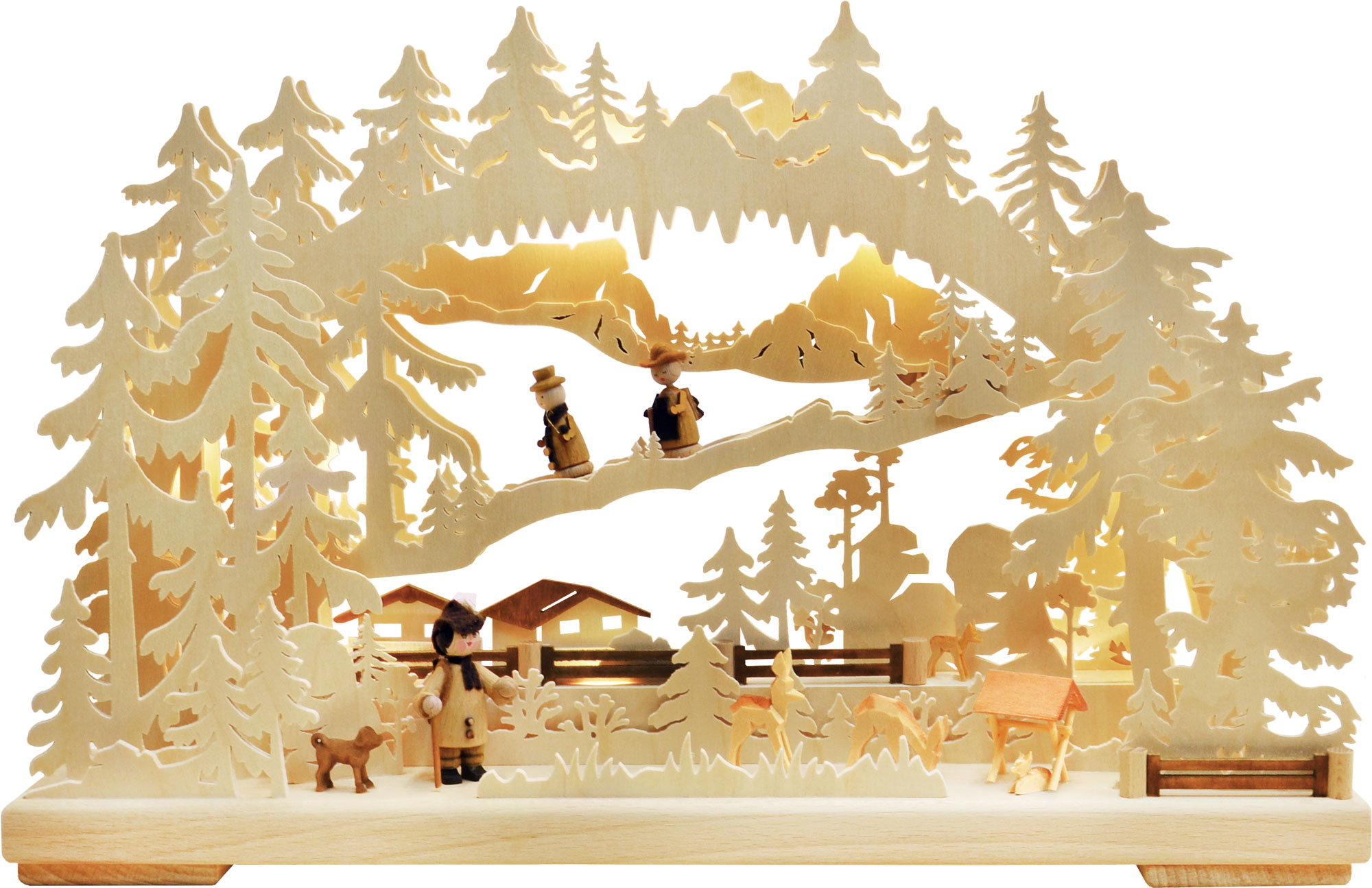 Small 3D candle arch, mountain meadow