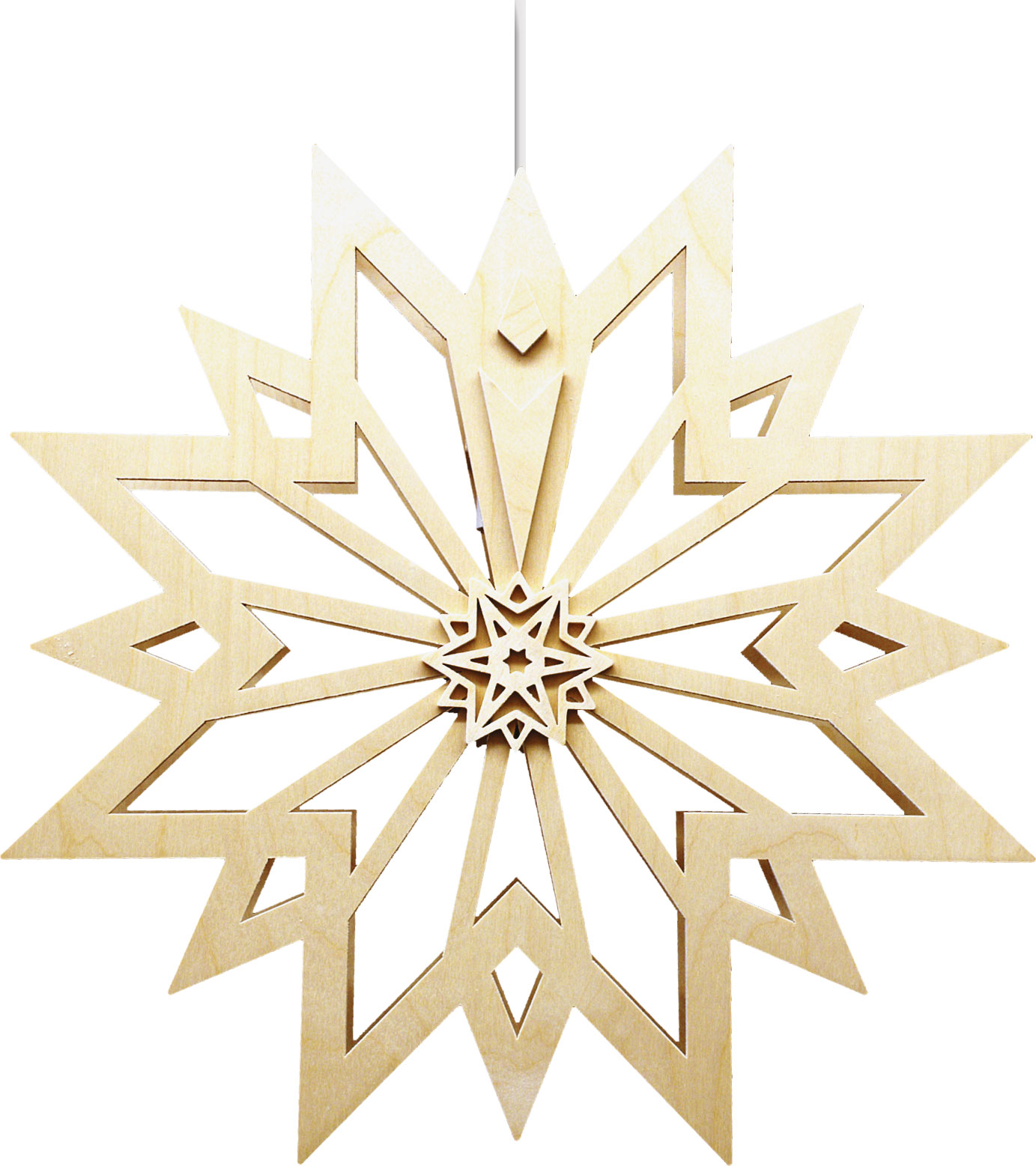 Window picture, illuminated, star