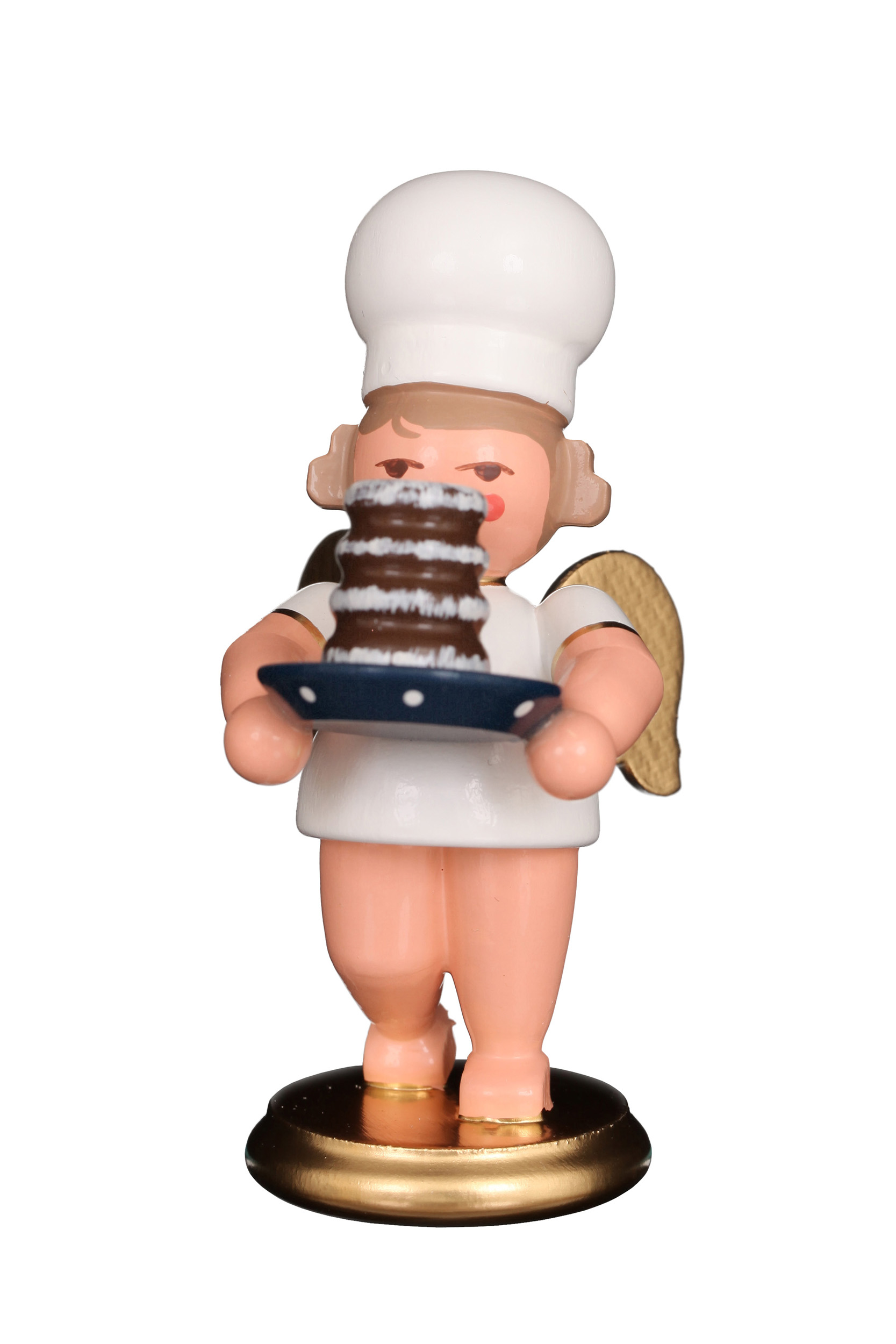 Baker's angel with Baumkuchen