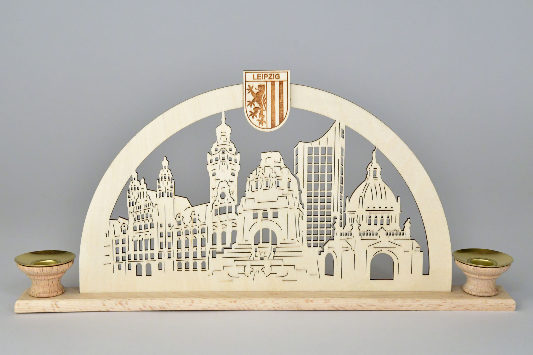 Miniature Schwibbogen, Leipzig with cardboard box
