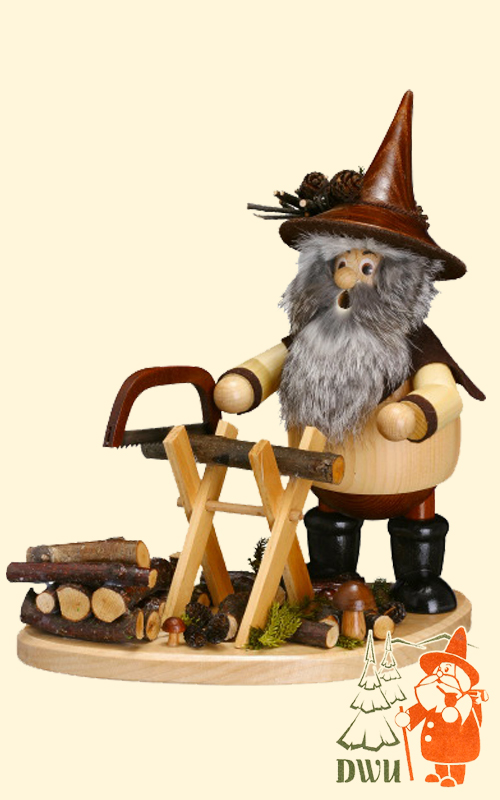 Räuchermann, Sägebock, groß, natur