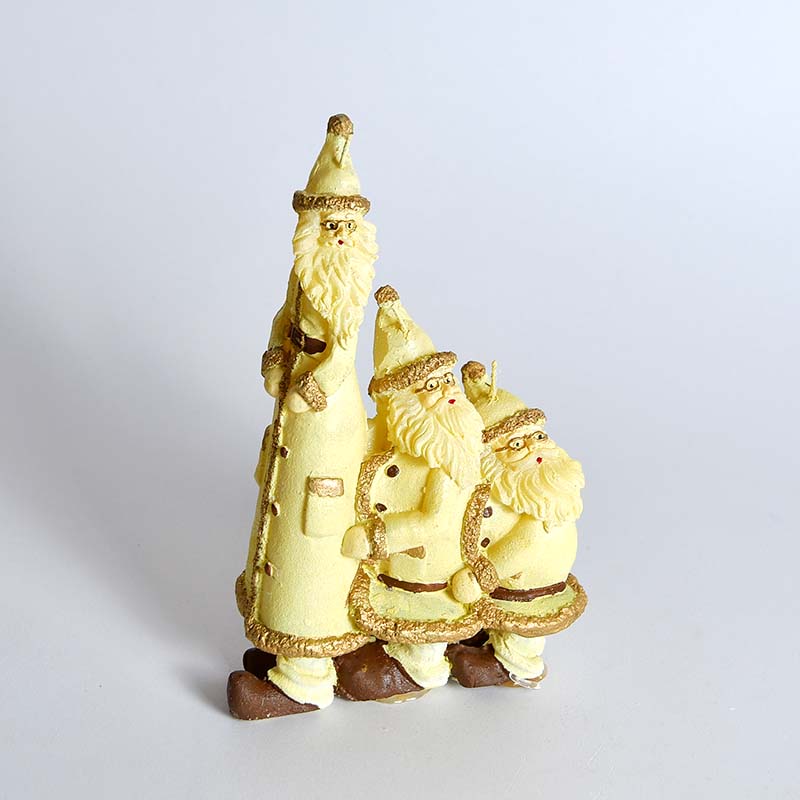 Kerze 3xWeihnachtsmann 20 cm Kerze 3xWeihnachtsmann 20 cm