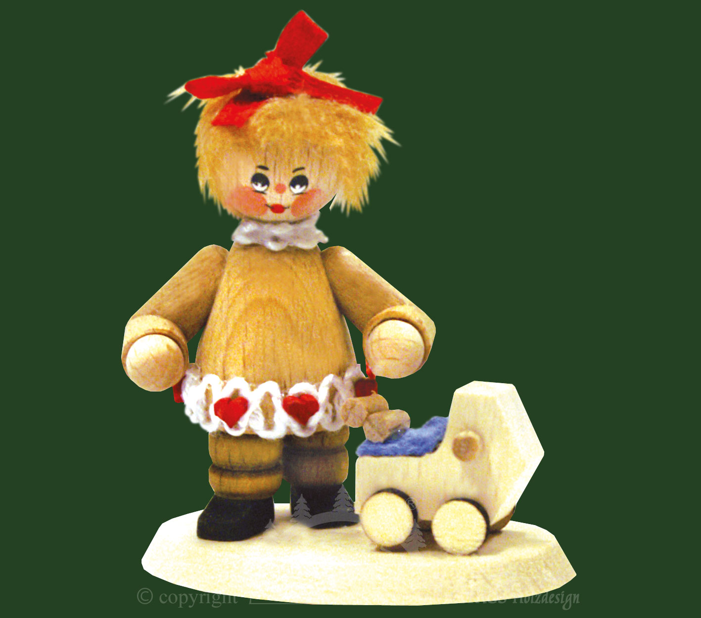 Sammler-Püppchen, Mädchen mit Puppenwagen