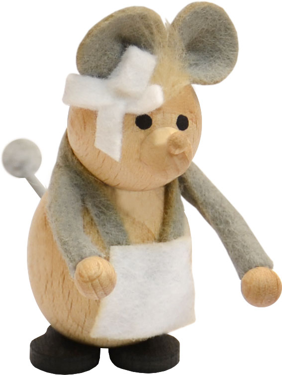 Little mouse lady with apron