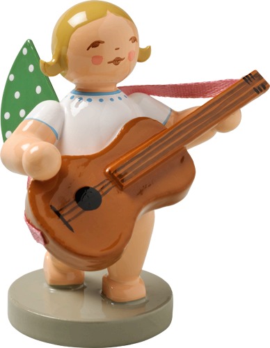 Engel mit Gitarre blondes Haar