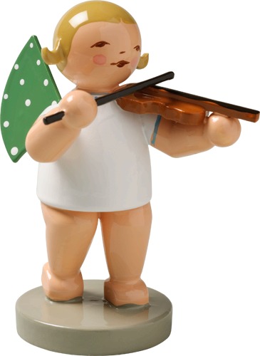 Engel mit Geige blondes Haar