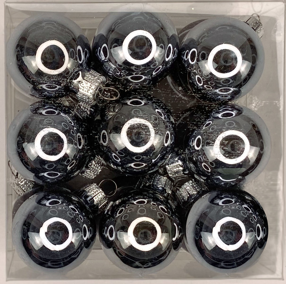 cb. 18 glassballs/cap steel combi