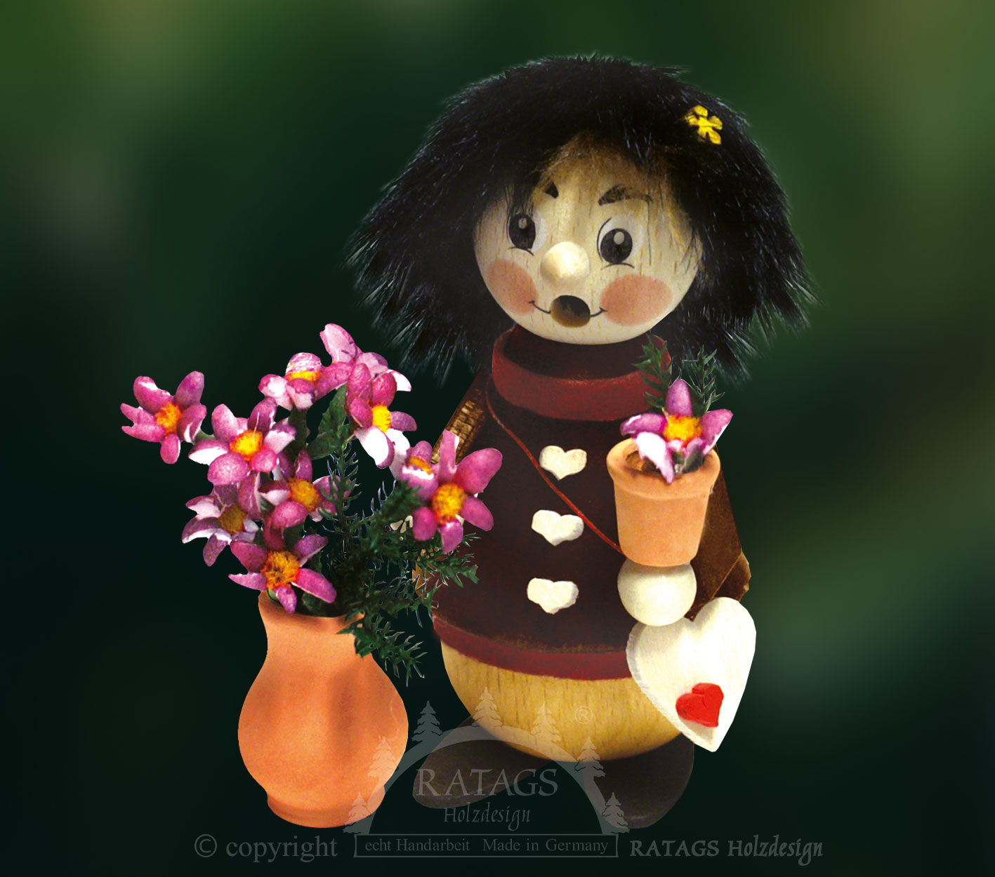 Räuchermännchen, Gratulantin Räuchermännchen, Gratulantin