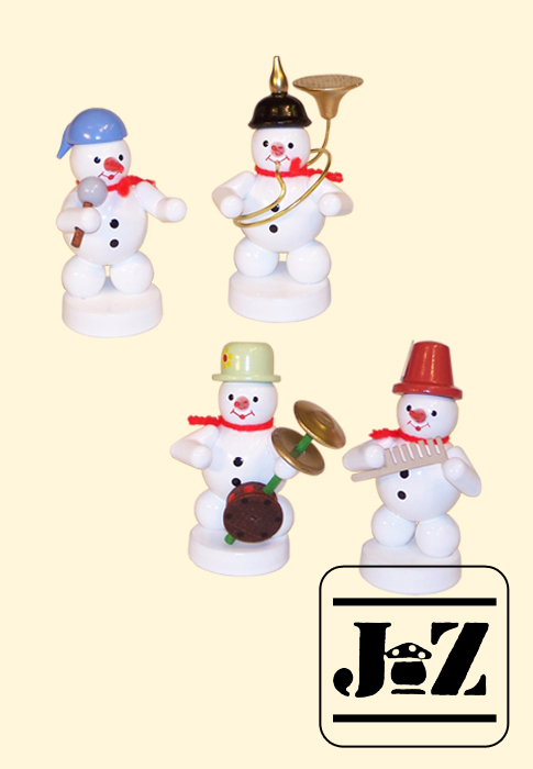 Figur, Schneemann Kapelle 4 teilig,