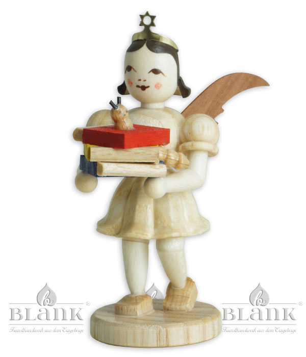 Bücherwurm-Kurzrockengel 7 cm