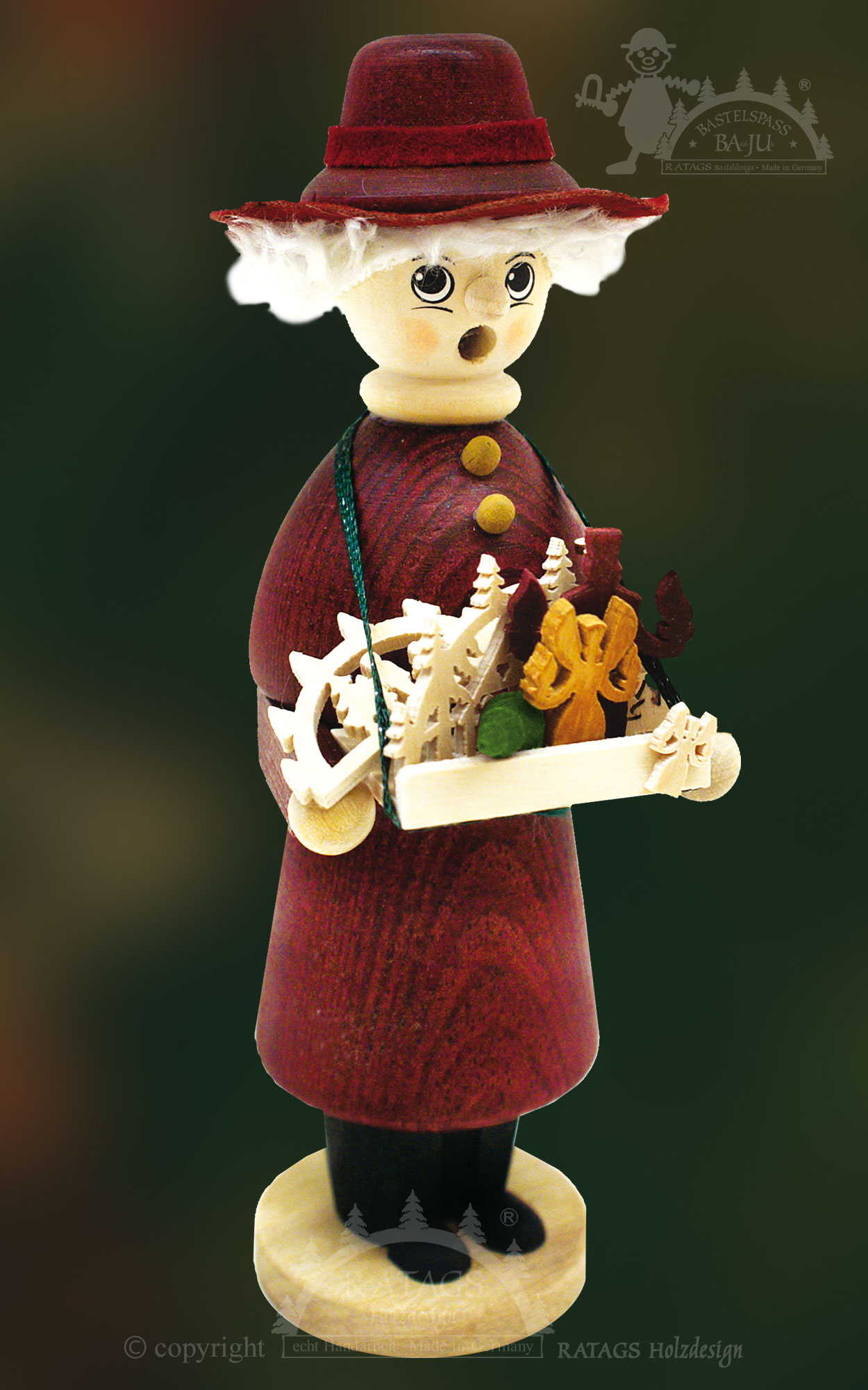 Räuchermännchen zum Basteln, Schwibbogenverkäufer Räuchermännchen zum Basteln, Schwibbogenverkäufer