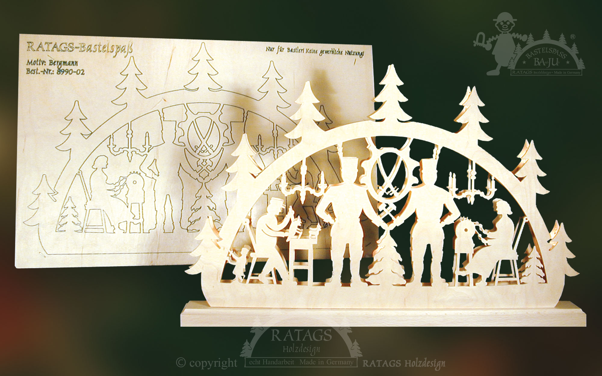 Crafting kit for a candle arch, small, miner