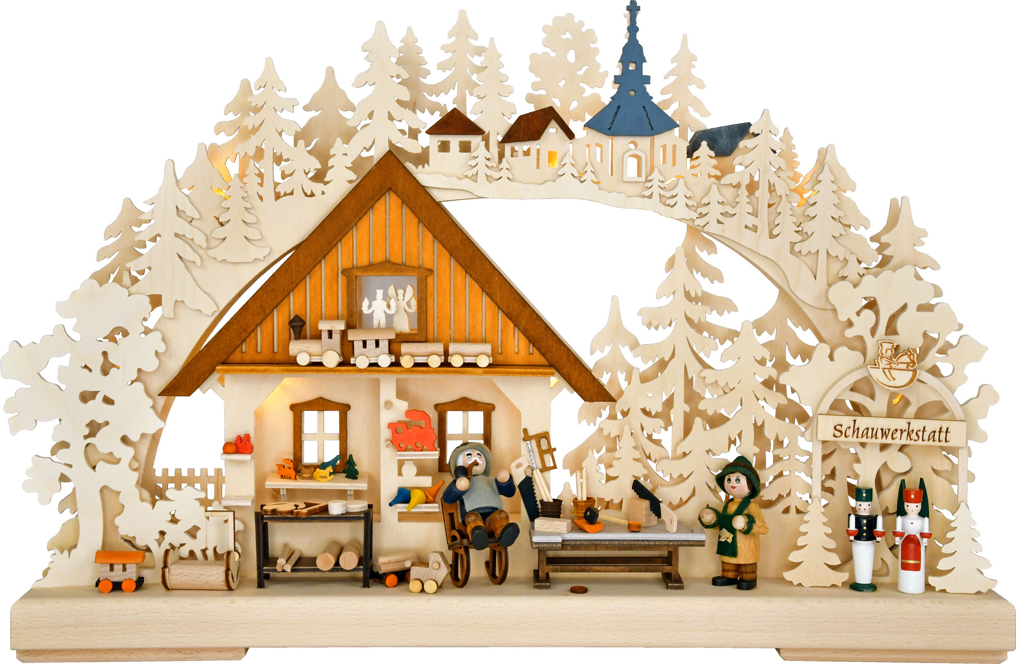 Small 3D Schwibbogen, toy maker's workshop