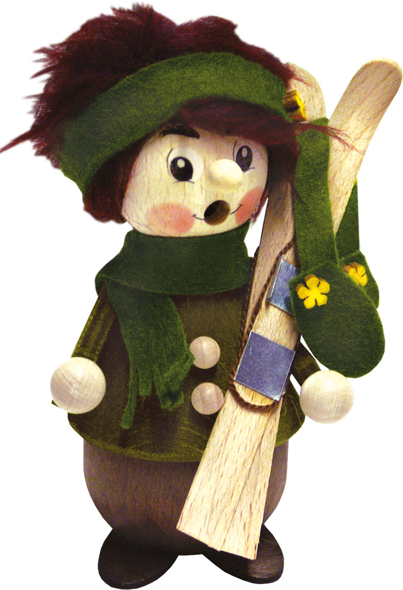 Räuchermännchen, Skifahrerin
